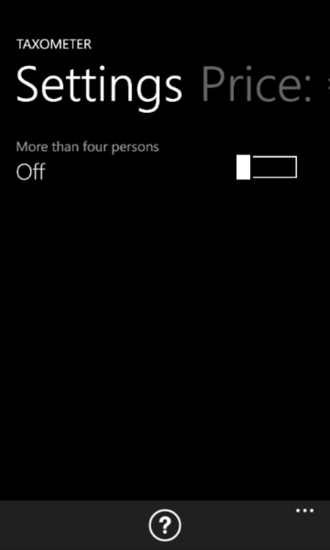 Taxometer for Windows Phone